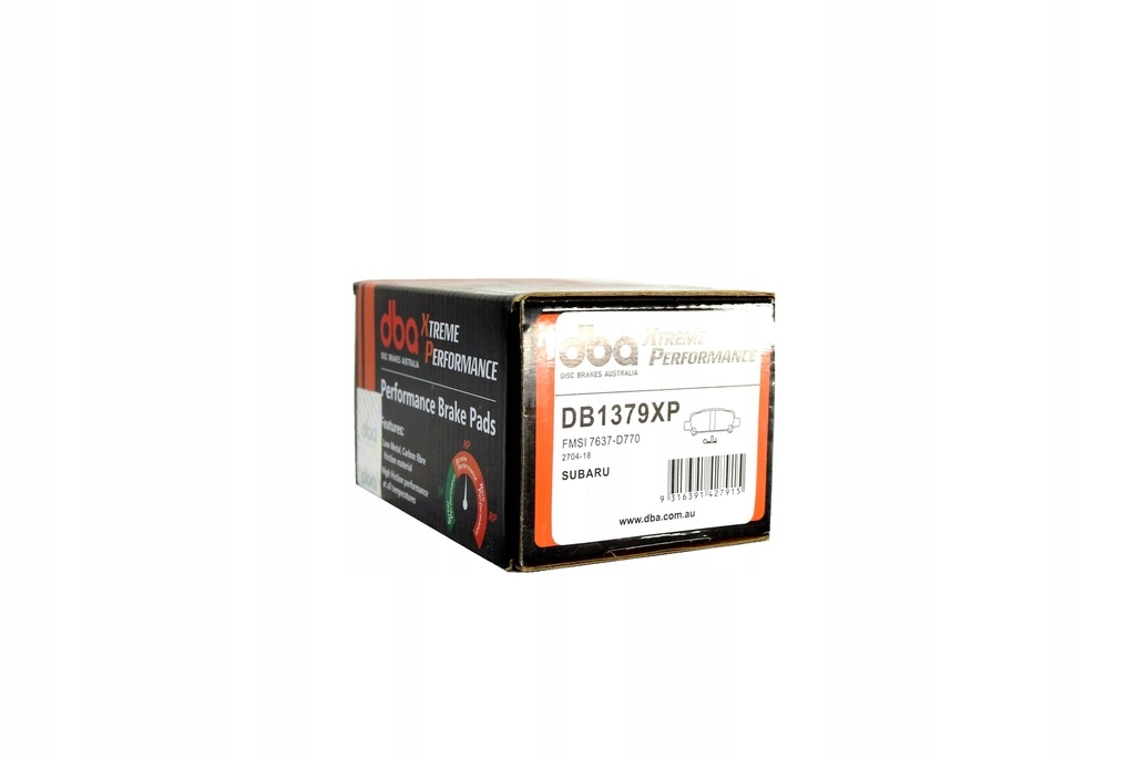 Klocki hamulcowe tylne DBA Xtreme Performance Impreza GT 99/00 Legacy 99-09 Forester 97-07 - obrazek 3