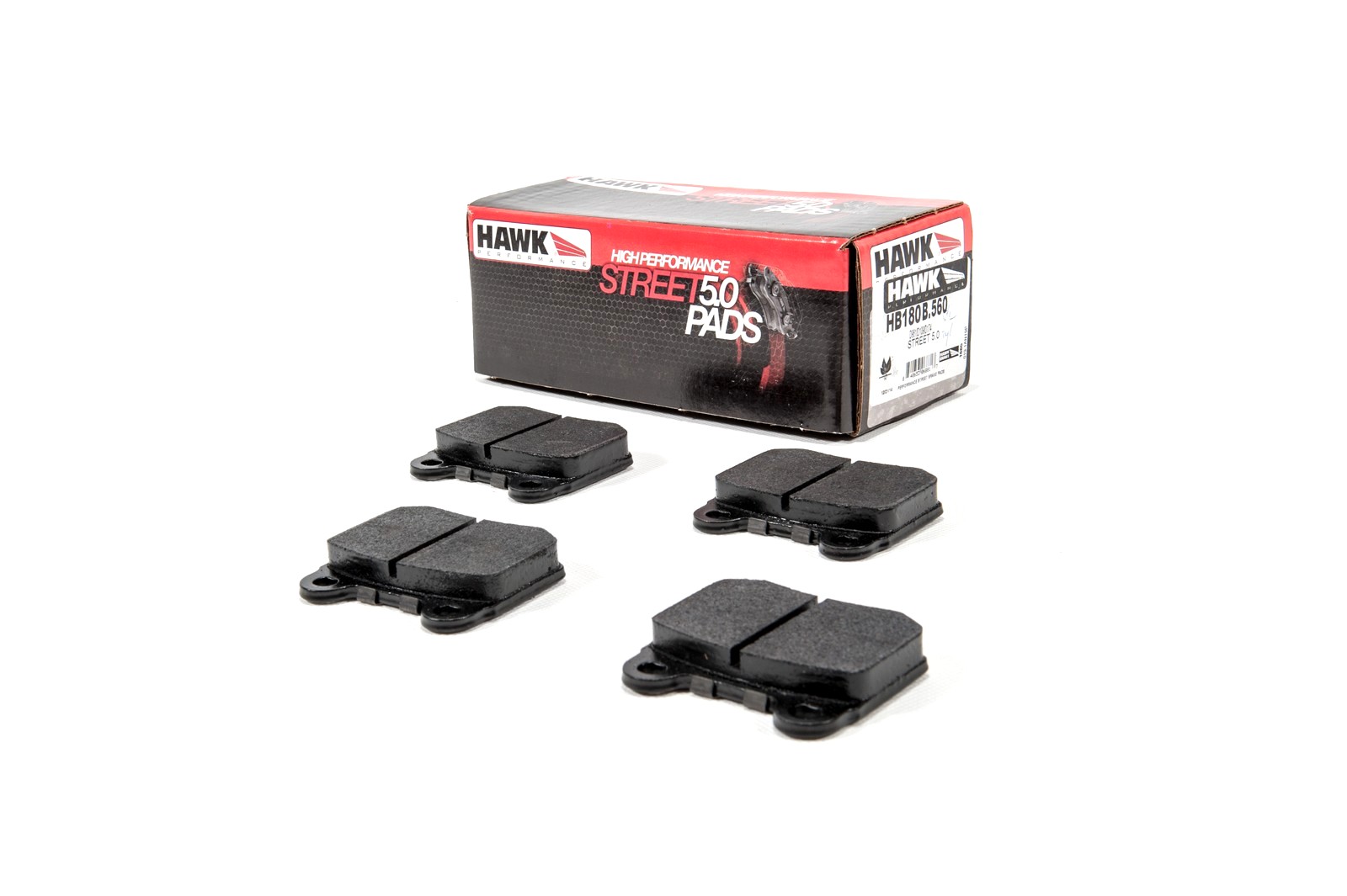 Klocki hamulcowe tylne Hawk HPS5.0 Impreza STI 01-16 Lancer Evolution 5/6/7/8/9 - obrazek 2