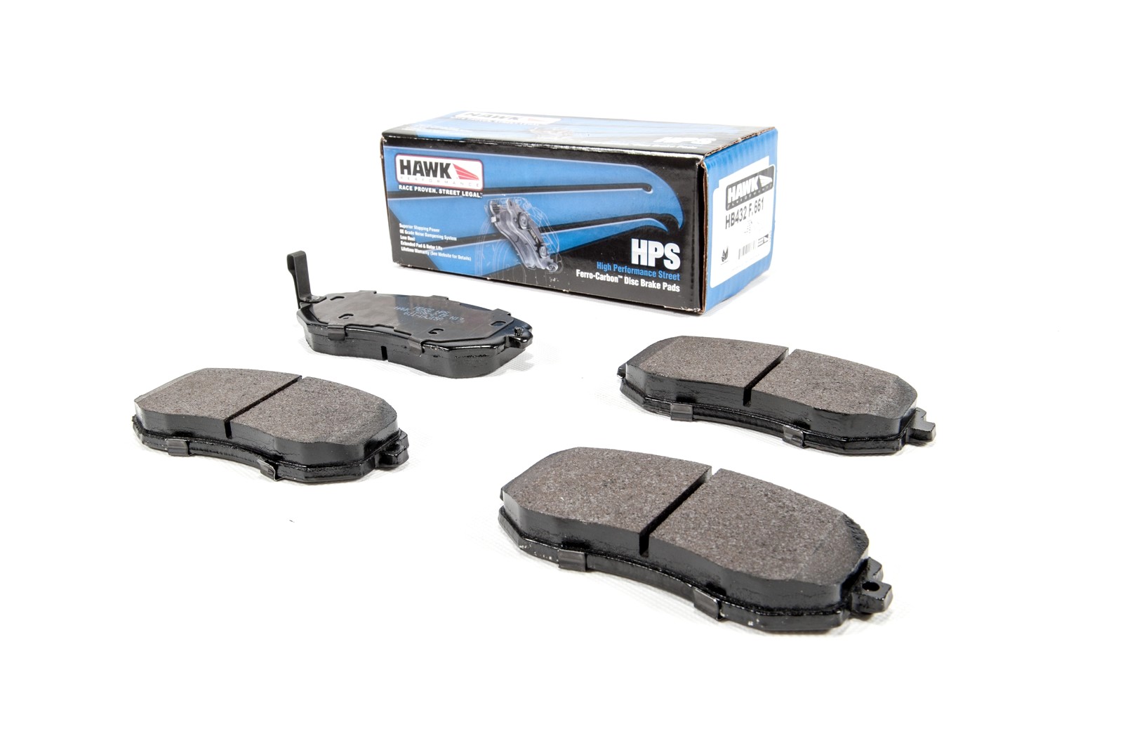 Klocki hamulcowe przednie Hawk HPS Impreza 03-14 wolnossące WRX08-14 Forester 03-12 Legacy 03-14 BRZ - obrazek 2