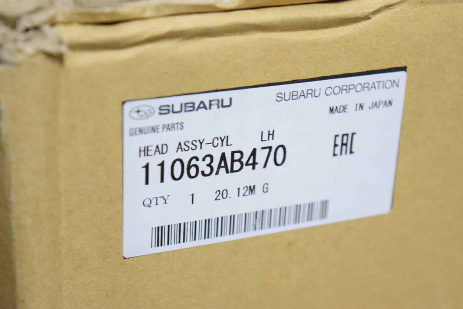 OEM 11063AB470 Głowica silnika Subaru Impreza STI JDM EJ207 2008-2010 lewa
