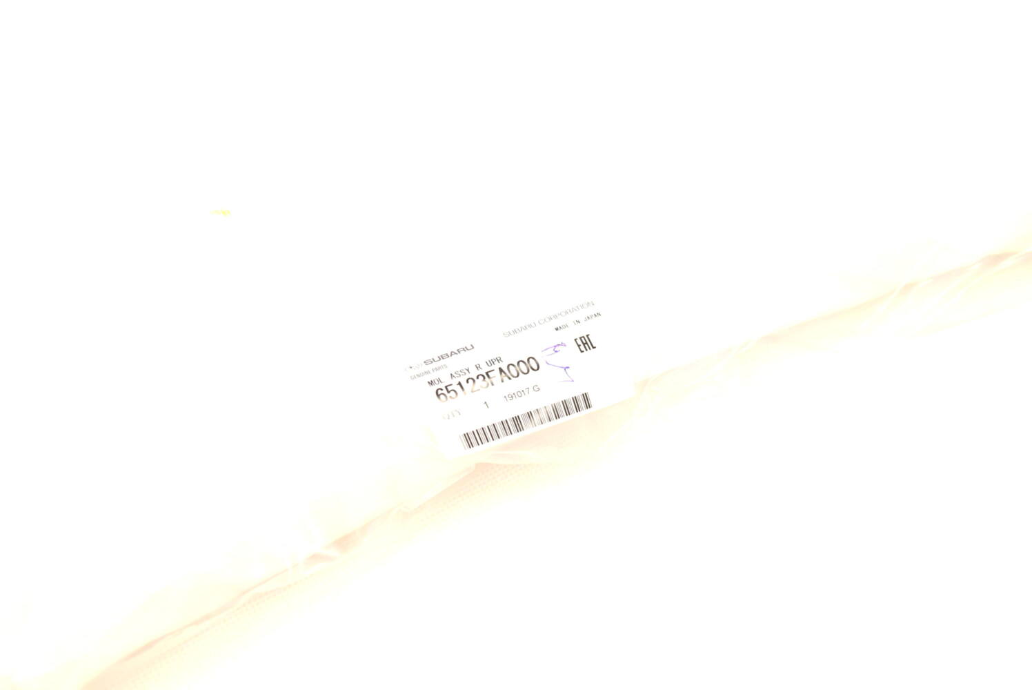 65123FA000 Uszczelka listwa szyby tylnej Impreza 93-00
