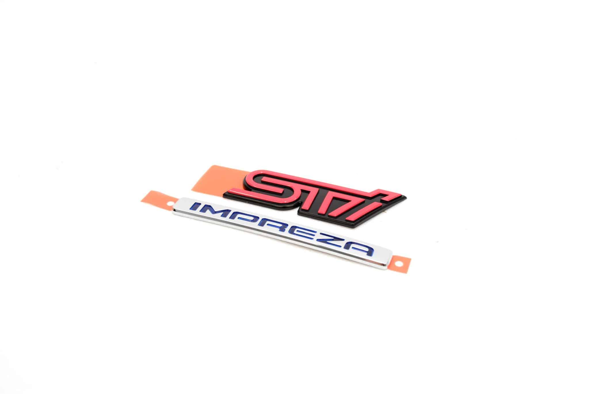 Emblemat klapy tylnej Subaru Impreza STI 05-07 - obrazek 2