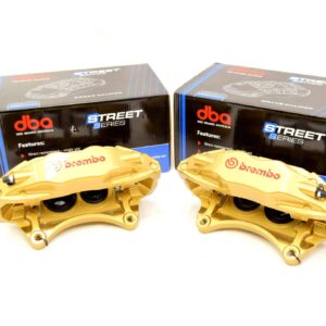 Zestaw zacisków przednich DBA STI złote pod tarcze 326x30mm Impreza Forester Legacy