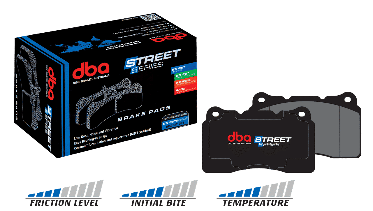 Klocki hamulcowe przednie DBA Street Series Impreza STI 01-16 Lancer Evo 5/6/7/8/9/10